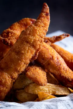 Tiras de pollo crujientes